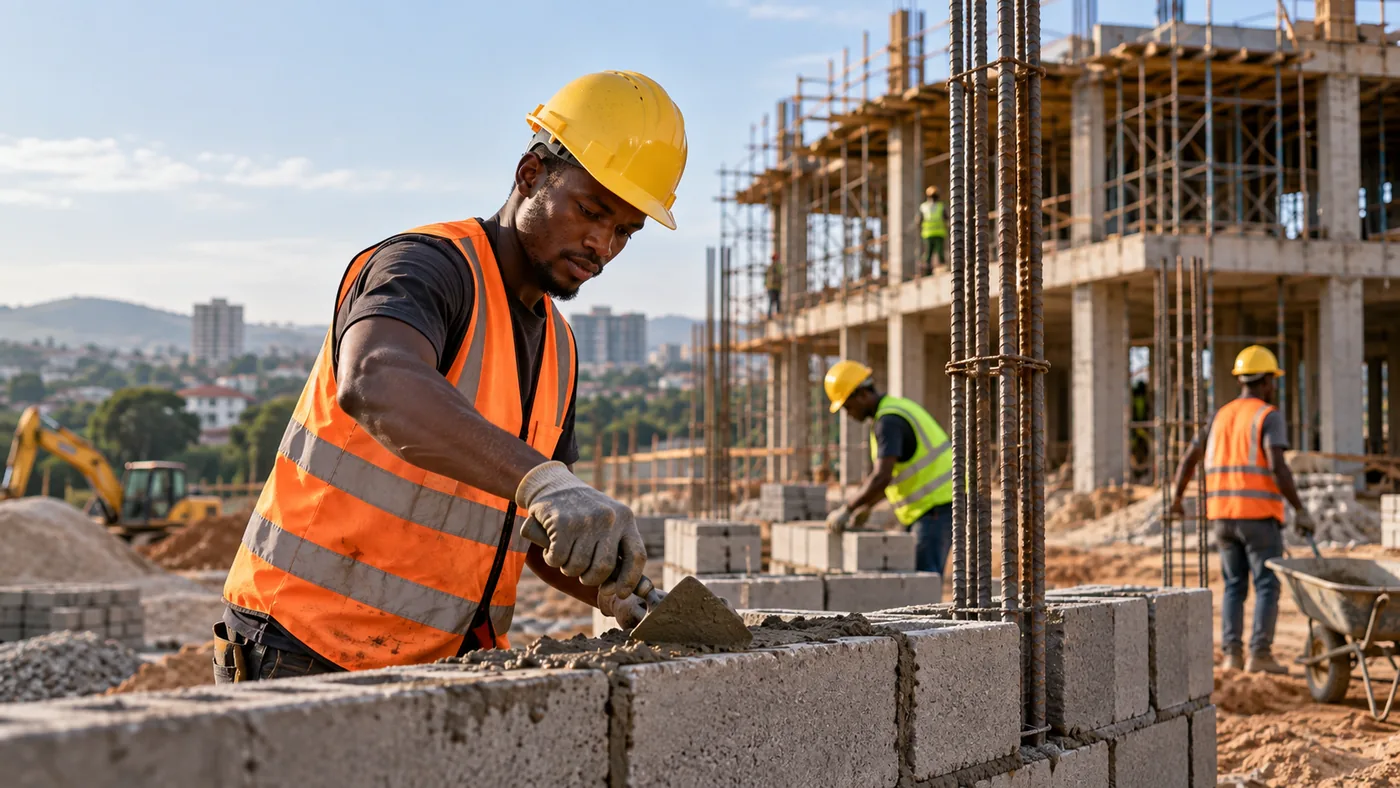 Active construction site