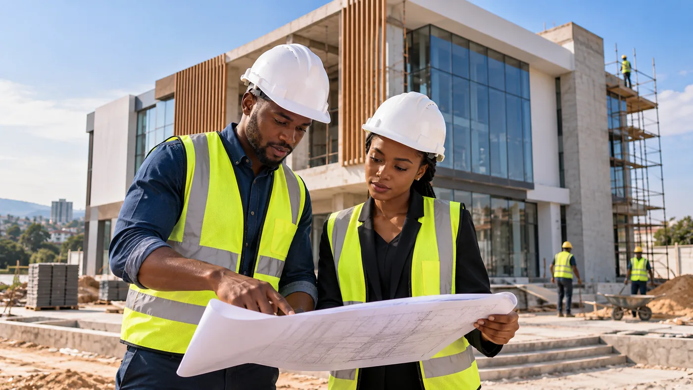 Commercial building under construction