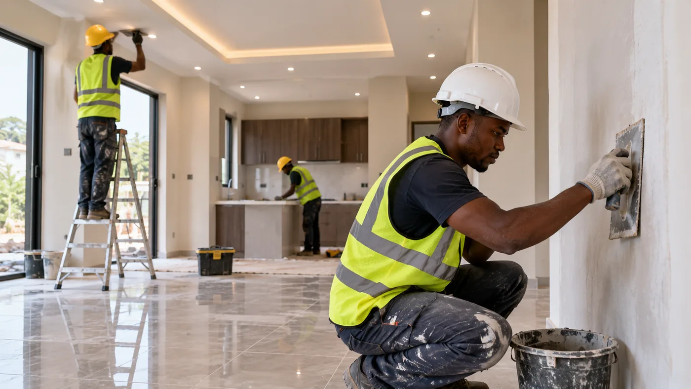 Interior renovation and finishing work